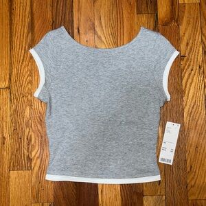 nwt urban outfitters double layer baby tee